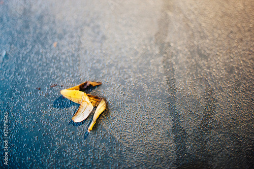 Banana Peel onthe floor photo