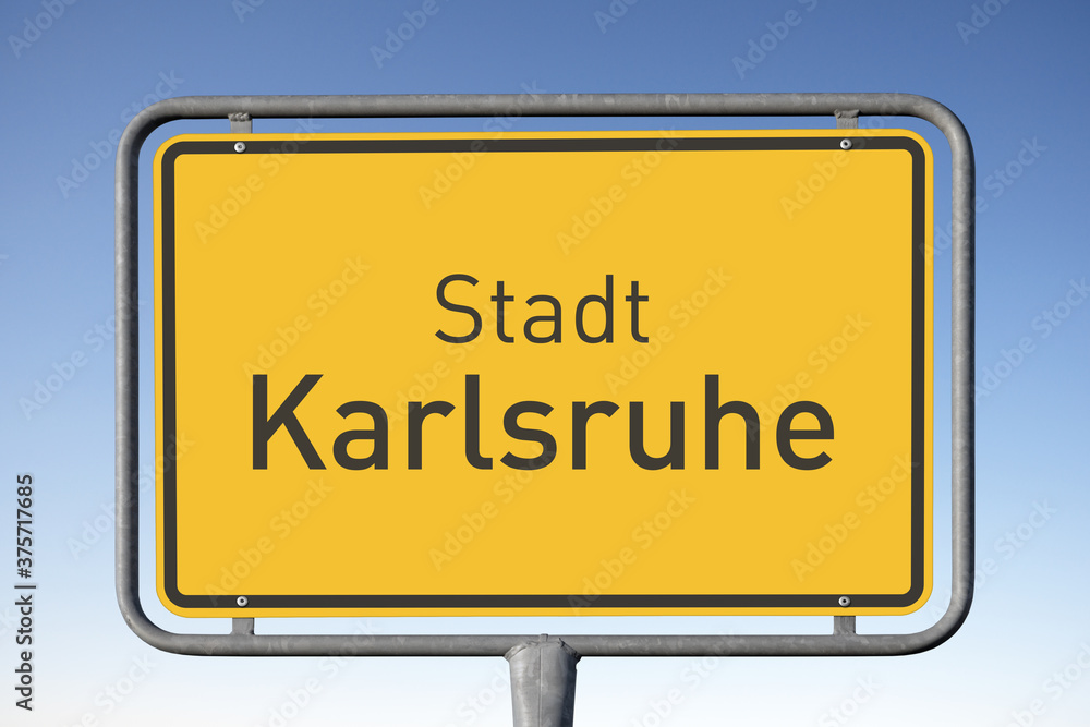 Ortstafel Stadt Karlsruhe (Symbolbild) Ortstafel Stadt Karlsruhe (Symbolbild)