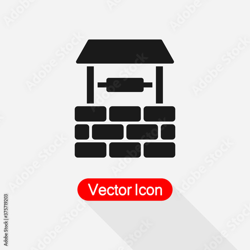 Well Icon sump icon Vector Illustration Eps10
