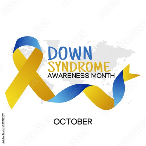 down syndrome awareness month vector illustration