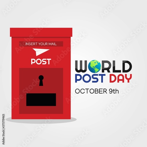 World Post Day Vector Illustration photo