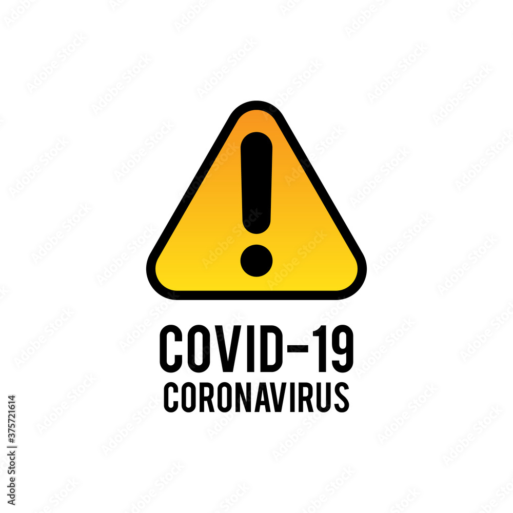 Coronavirus warning sign vector. Logo icon illustration. Coronavirus warning sign vector. Logo icon illustration.