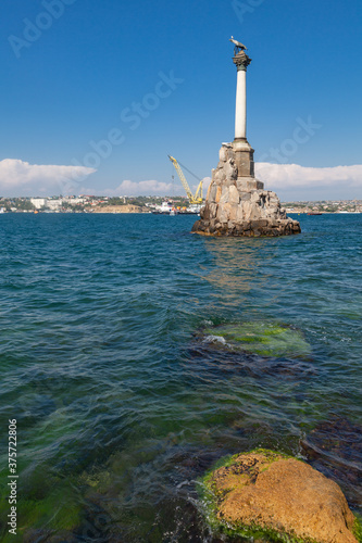 Monument to the lost ships in Sevastopol (Crimea)
