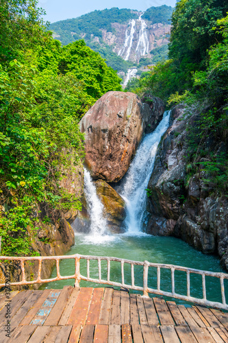 Waterfalls in baishuizhai scenic spot, Guangzhou, China