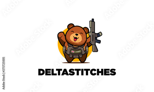 Bear Army Logo Design