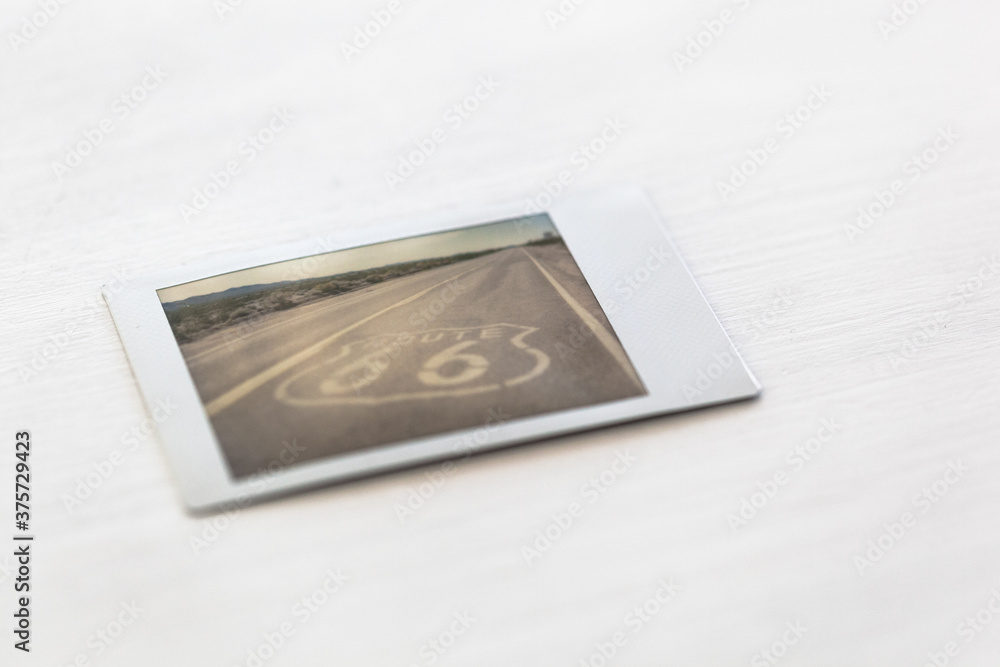 Printed picture of the Route 66 Printed picture of the Route 66