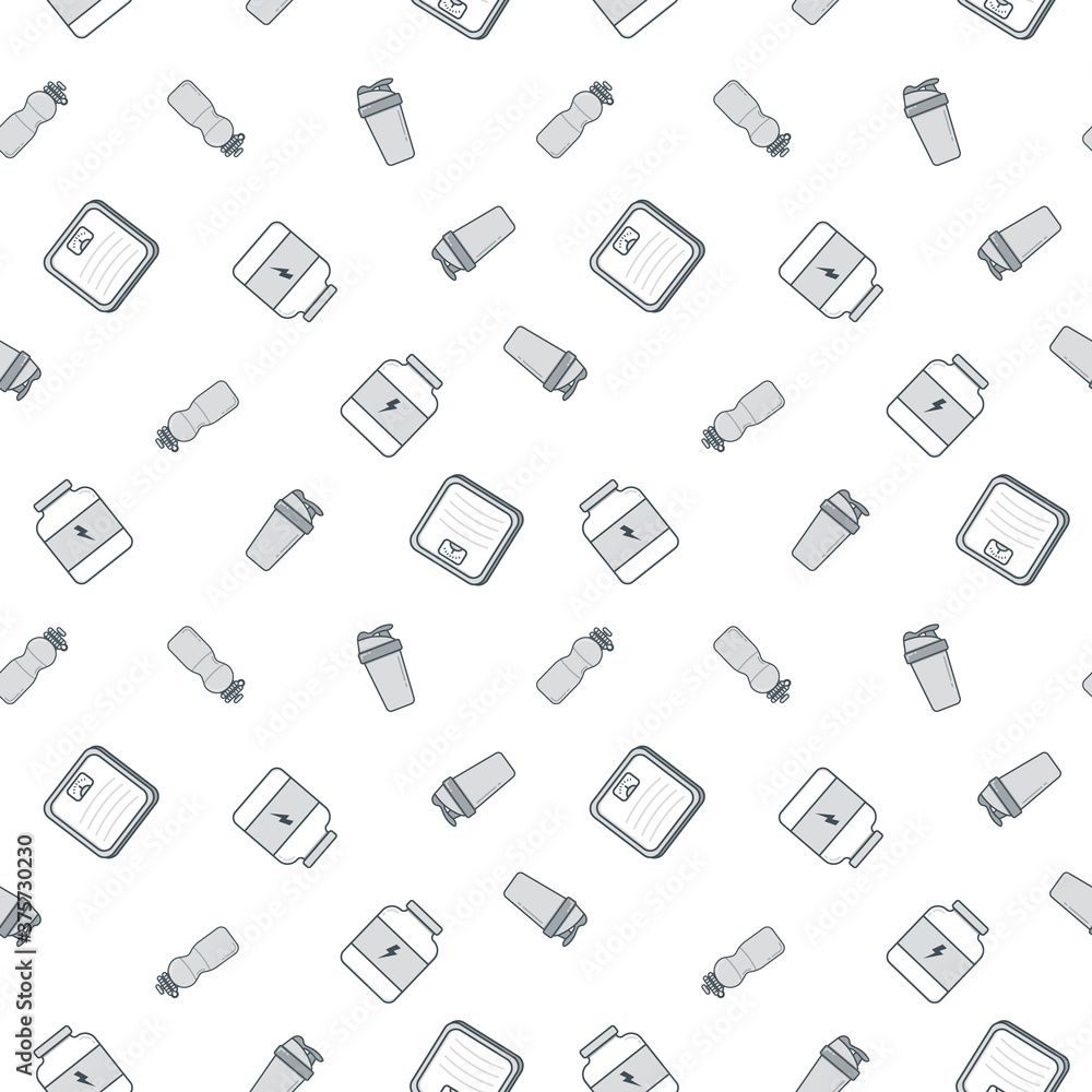 Seamless pattern with nutrition weight control equipment.