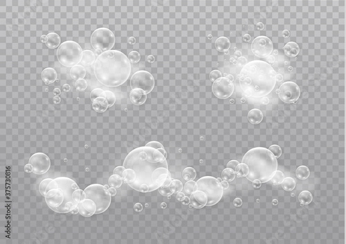 Foam and bubbles.