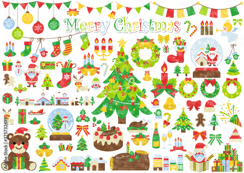 水彩クリスマスイラスト