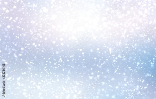 Winter outside defocus light background. Falling snow soft texture.  © avextra