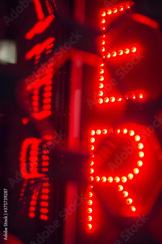 er red neon sign photo