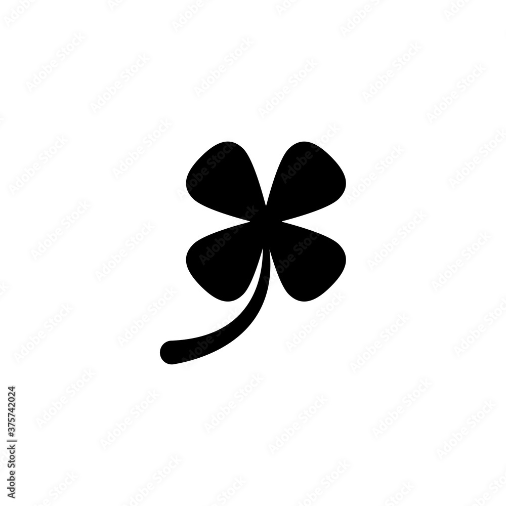 Lucky leaf icon vector on white background, simple sign and symbol. Lucky leaf icon vector on white background, simple sign and symbol.