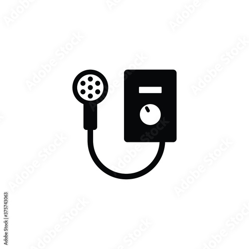 Water heater icon vector on white background, simple sign and symbol.