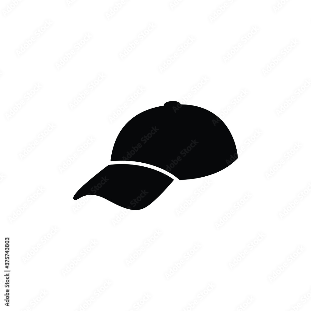 Cap icon vector on white background, simple sign and symbol. Cap icon vector on white background, simple sign and symbol.