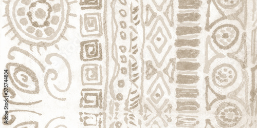 Ethno Pattern. Native Ornament. Ripped Boho 