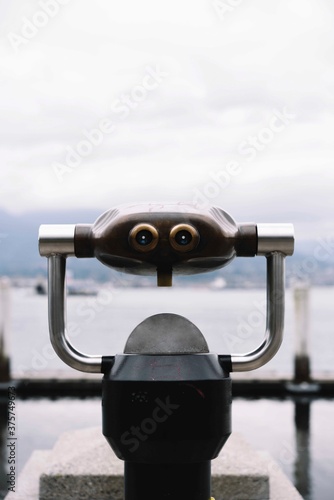 Tourist binoculars in Vancouver