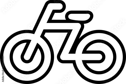 自転車（駐輪場）のピクトグラム （縁取りver.）