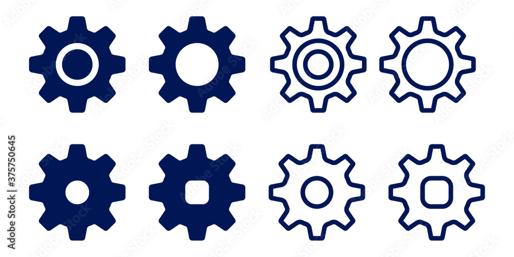 gear icon for industry and automotive gear icon for industry and automotive