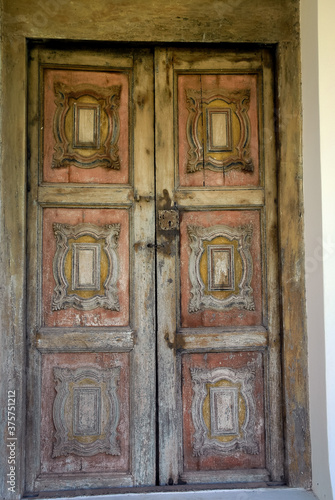 Very old Franciscan church with its colors and particular ornamentation