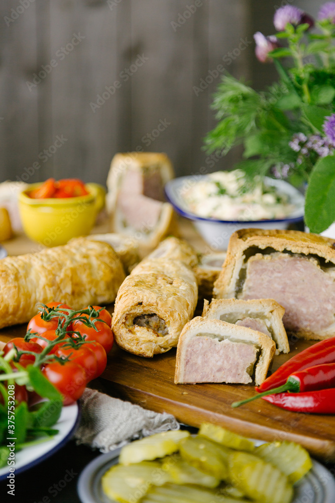 Buffet spread for party Buffet spread for party