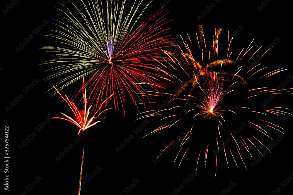 Close-up fireworks Close-up fireworks