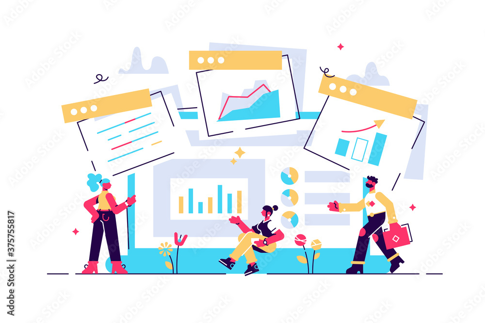 Concept digital marketing, teamwork Concept digital marketing, teamwork
