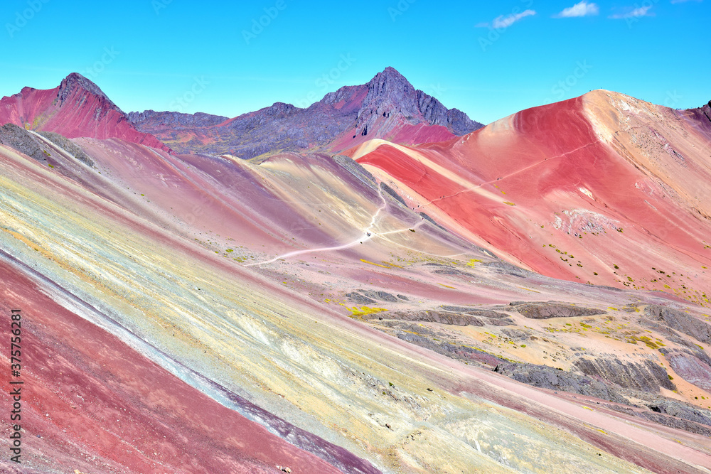 Fotografie Rainbow mountain in the Cusco region, Peru