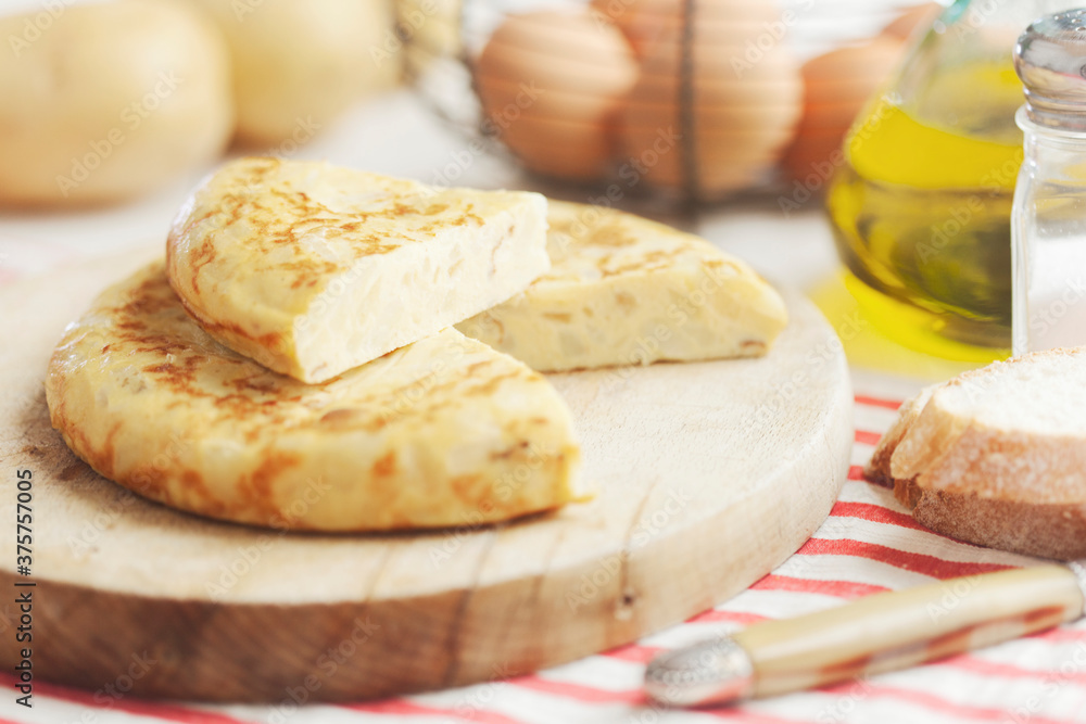 Spanish omelette still life. Spanish omelette still life.