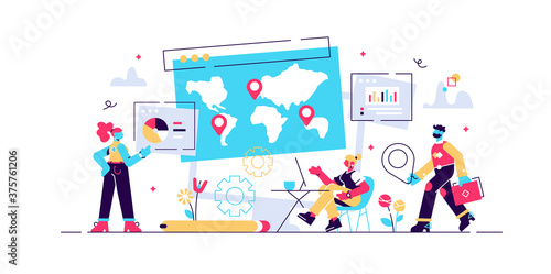 Global business research, international company 