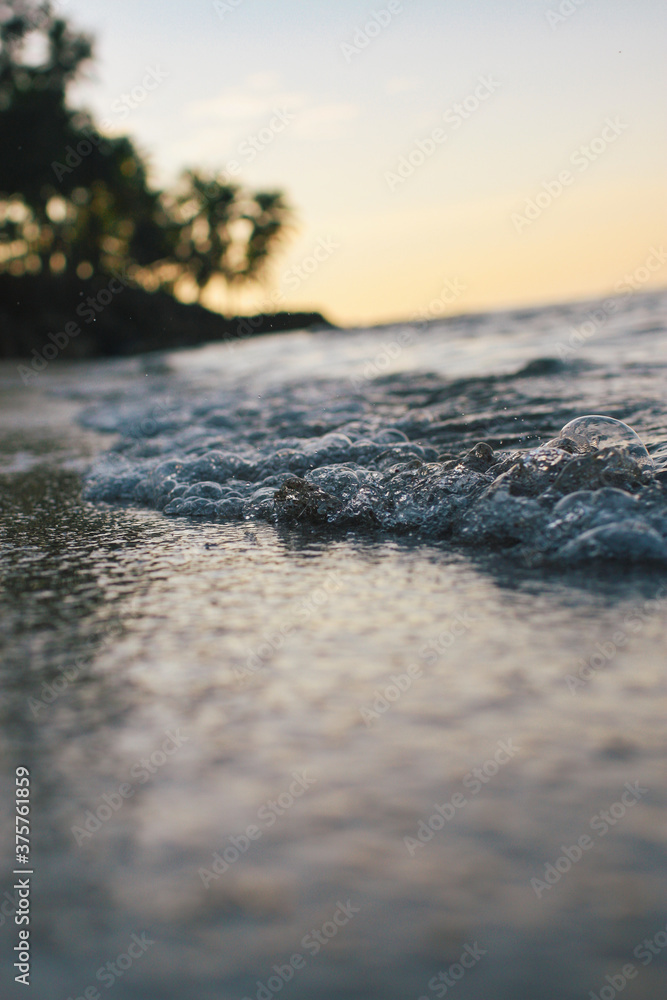 tropical beach at sunset tropical beach at sunset