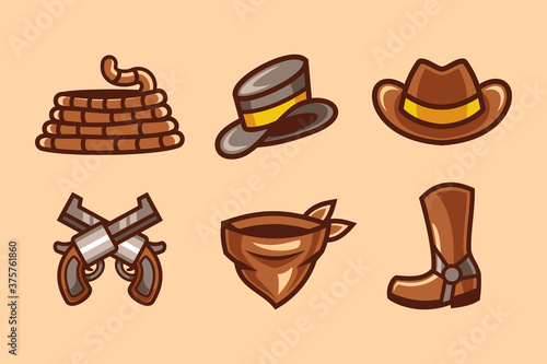 western cowboy element collection set