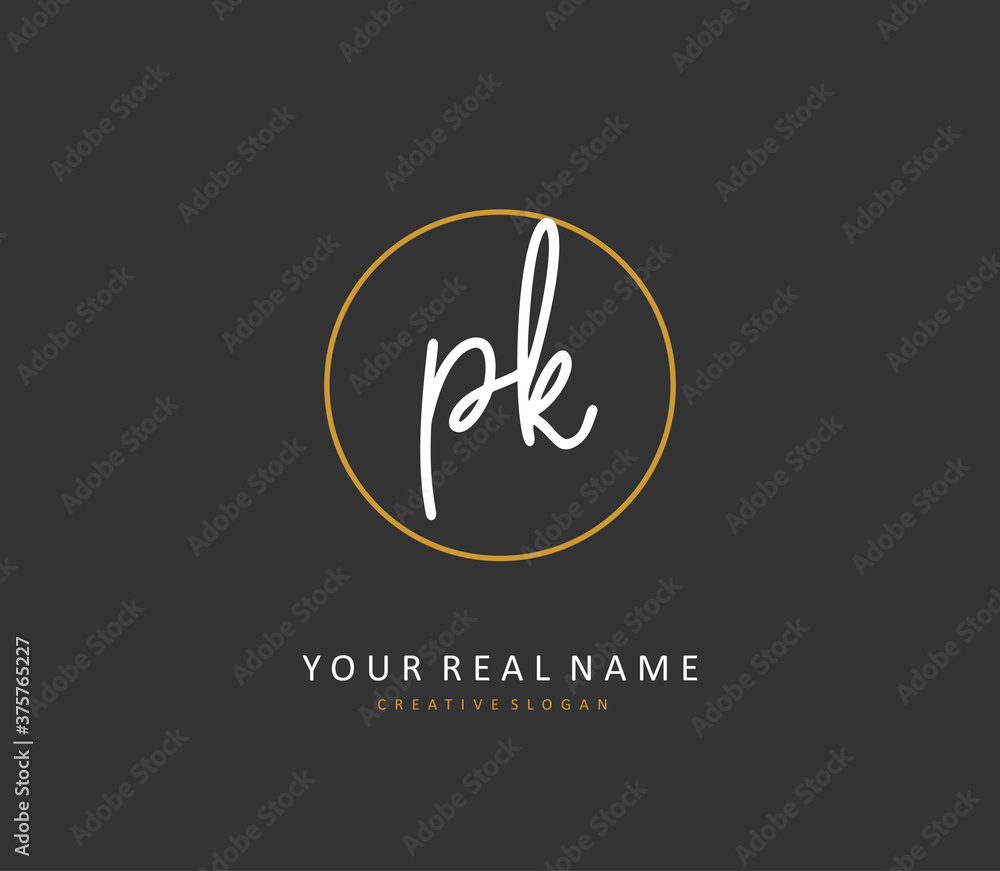 P K PK Initial letter handwriting and signature logo. A concept handwriting initial logo with template element. P K PK Initial letter handwriting and signature logo. A concept handwriting initial logo with template element.