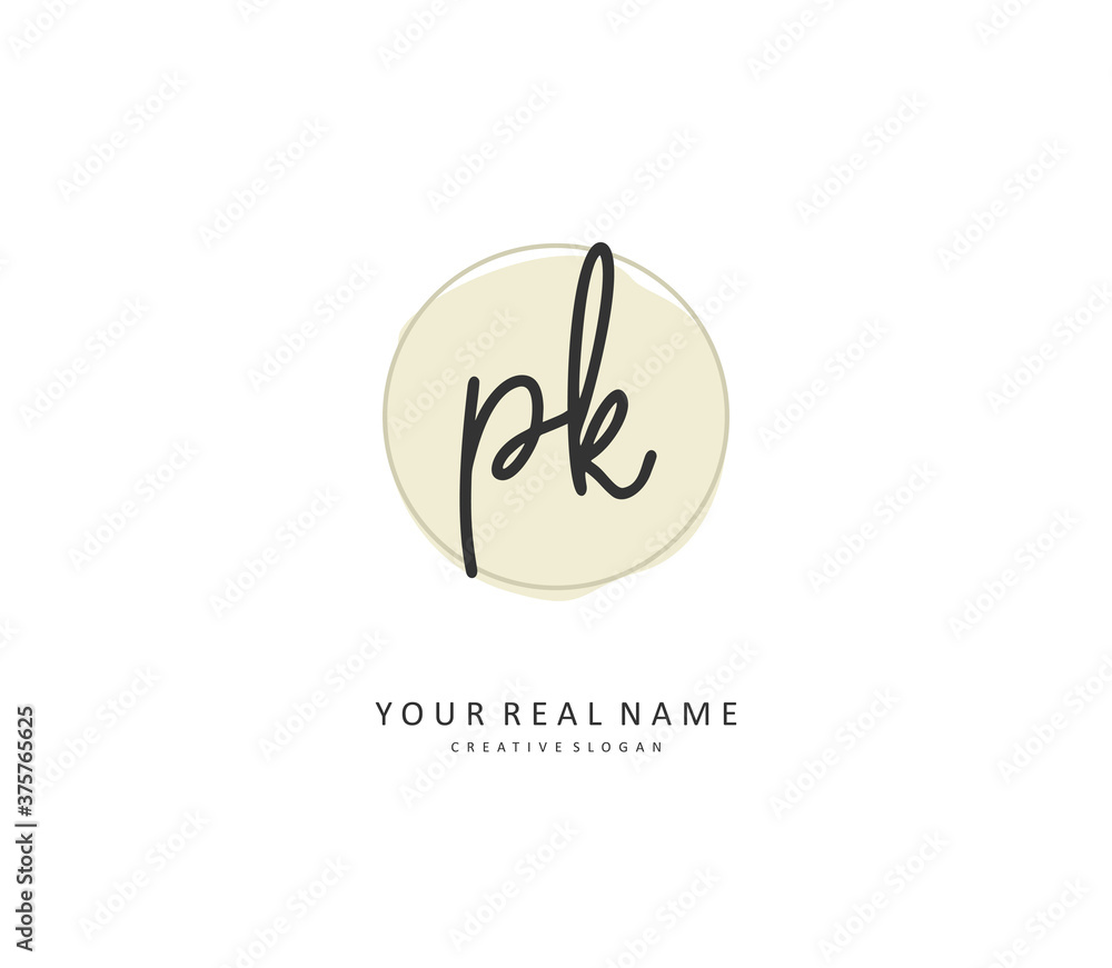 P K PK Initial letter handwriting and signature logo. A concept handwriting initial logo with template element. P K PK Initial letter handwriting and signature logo. A concept handwriting initial logo with template element.