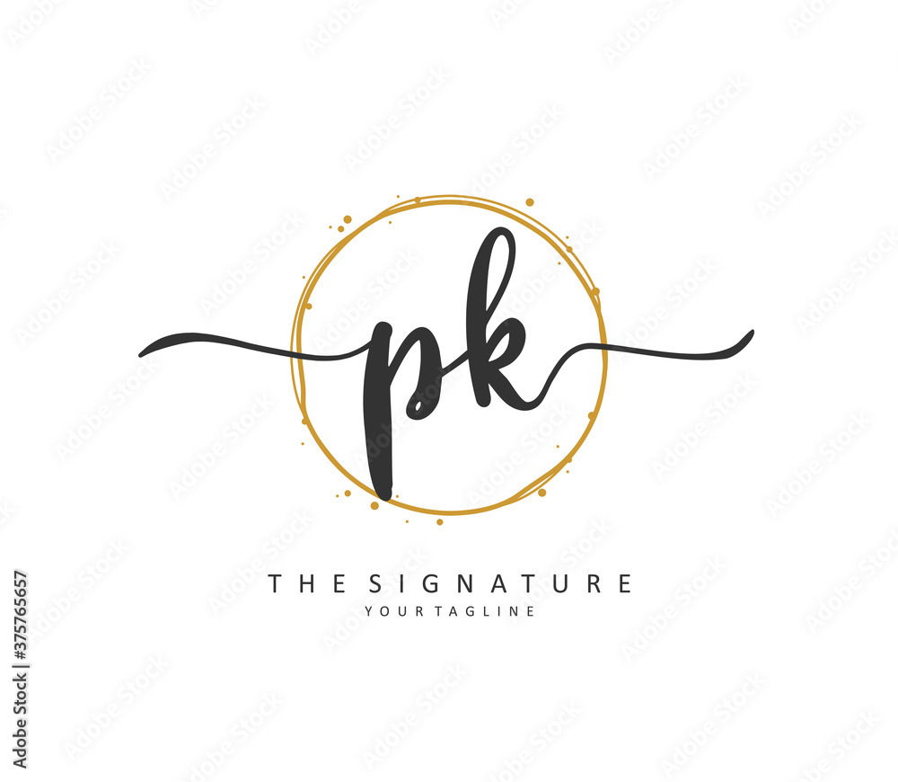 P K PK Initial letter handwriting and signature logo. A concept handwriting initial logo with template element. P K PK Initial letter handwriting and signature logo. A concept handwriting initial logo with template element.