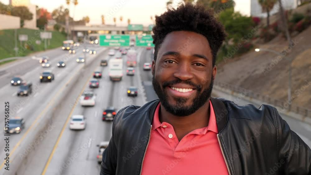 Portrait of a African-American man in Los Angeles Portrait of a African-American man in Los Angeles