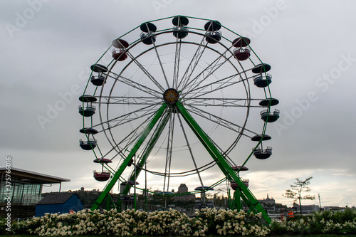 ferris wheel in the park in Levis  Quebec