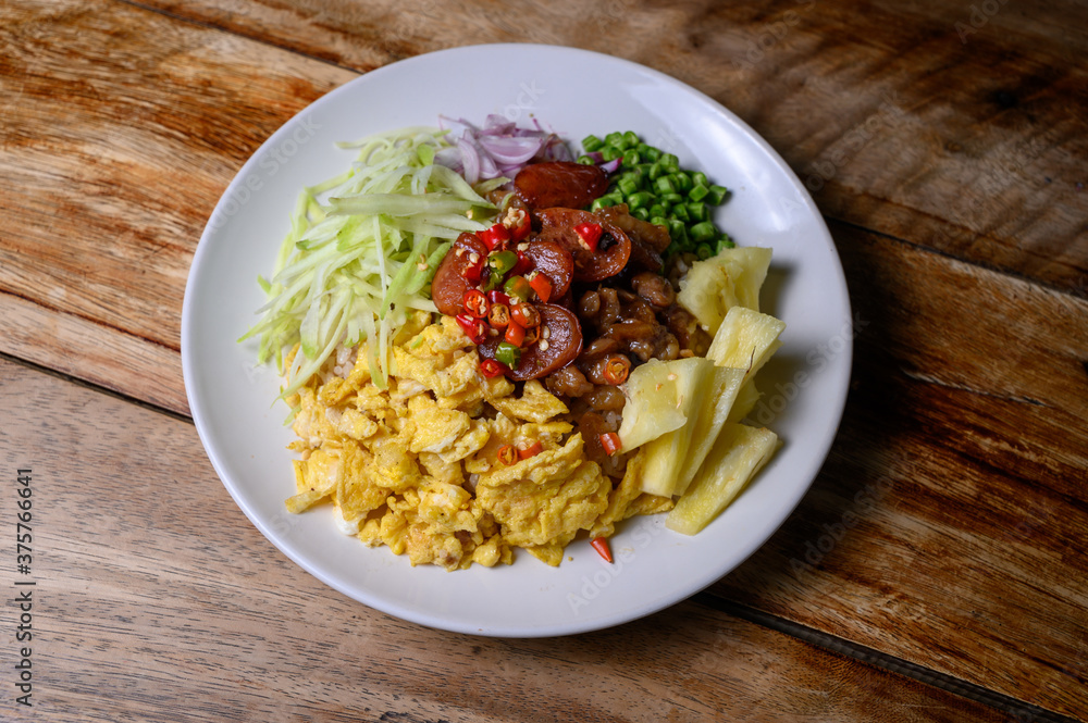 Rice Seasoned with Shrimp Paste Khao Kluk Kapi Rice Seasoned with Shrimp Paste Khao Kluk Kapi