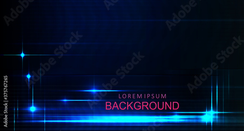 Abstraction dark background with a gradient of blue, chaotically drawn stripes with glitter, dull silhouette of arrows