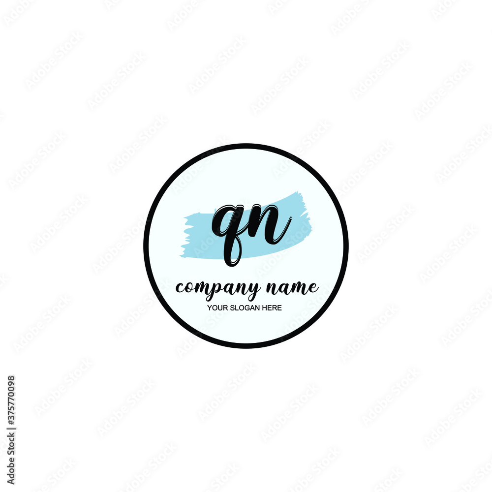 QN Initial handwriting logo template vector
QN Initial handwriting logo template vector
