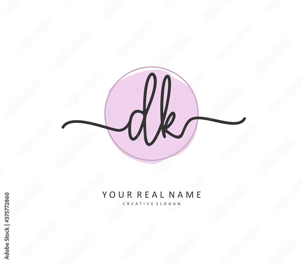 D K DK Initial letter handwriting and signature logo. A concept handwriting initial logo with template element. D K DK Initial letter handwriting and signature logo. A concept handwriting initial logo with template element.