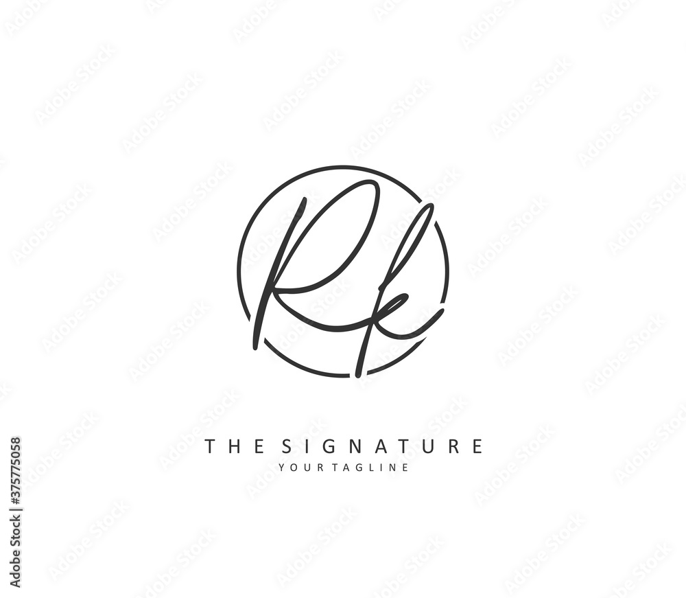 R K RK Initial letter handwriting and signature logo. A concept handwriting initial logo with template element. R K RK Initial letter handwriting and signature logo. A concept handwriting initial logo with template element.