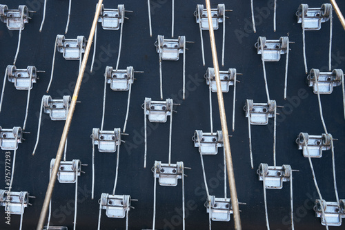 Hay Picker. Modern agricultural combine.