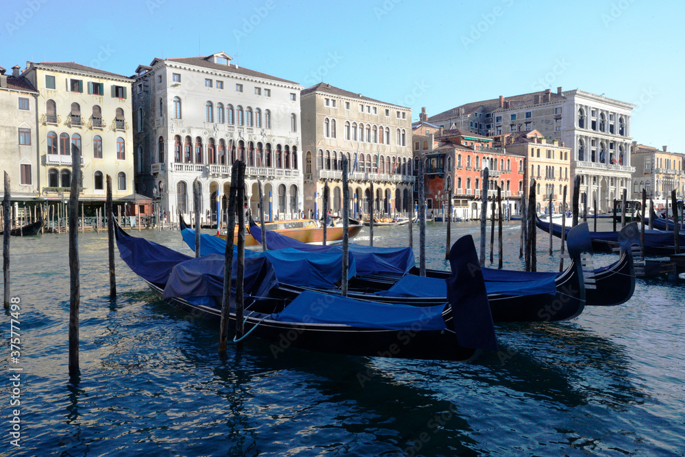 Gondolas in Venice 