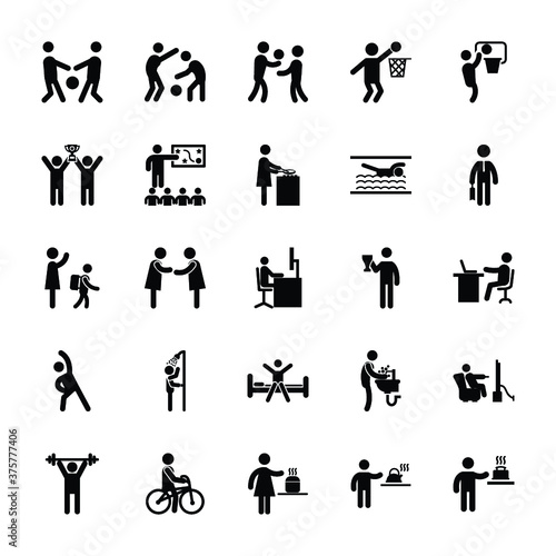 Set Of Sports Pictograms 