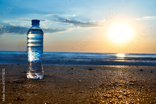 A bottle of clean drinking water.