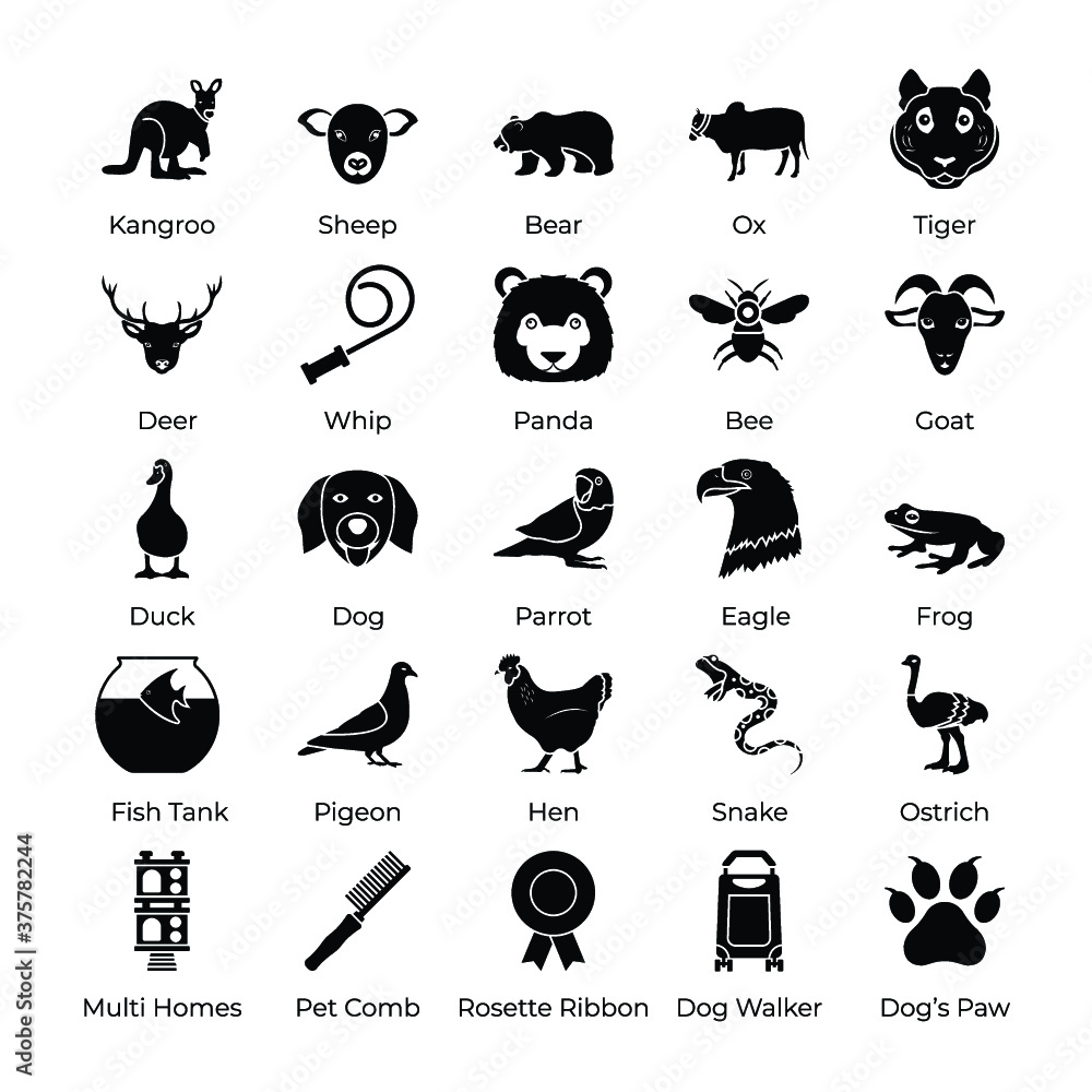 Set Of Pet Icons