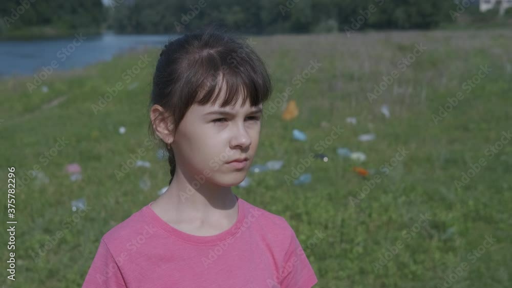 Nature pollution concept. A girl in nature puts on a protective mask. Nature pollution concept. Nature pollution concept. A girl in nature puts on a protective mask. Nature pollution concept.