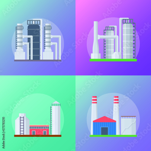 Power Plant Icon Vectors
