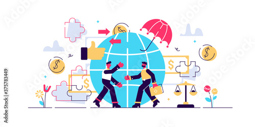Ethical marketing vector illustration. Flat tiny 