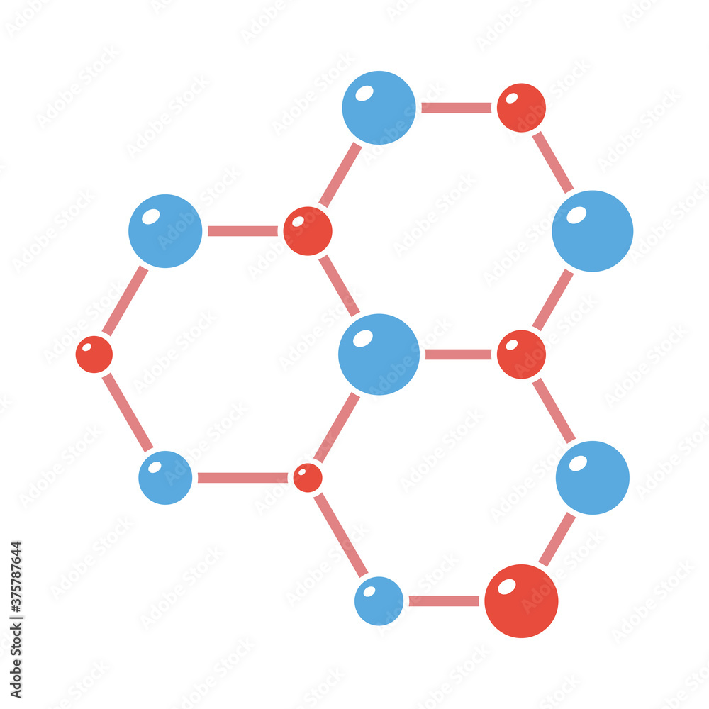 Icon Of Chemistry Hexa Connection Of Atoms Icon Of Chemistry Hexa Connection Of Atoms